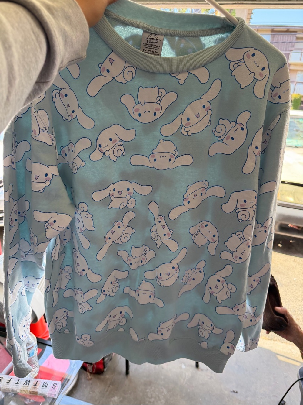 Sanrio Cinnamoroll Light Blue All-Over Character Pullover